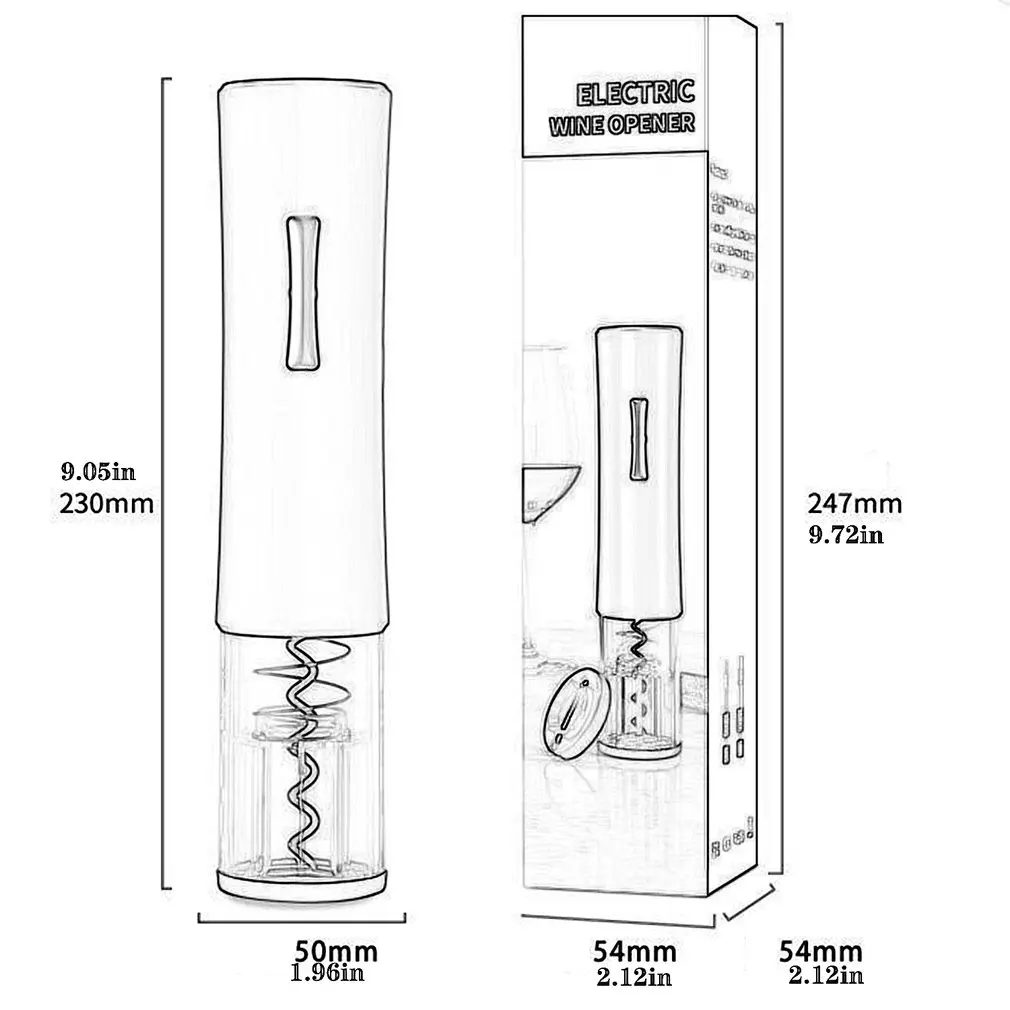 

Aluminum Metal Electric Wine Corkscrew Automatic Bottle Opener Wine Opener Corkscrew Electric Cutter Kitchen Household Tool