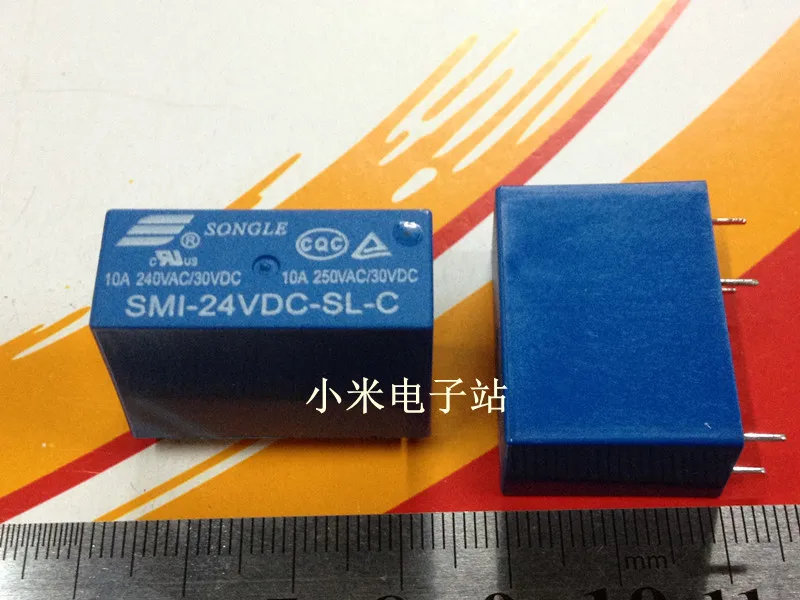 SMI-24VDC-SL-C свободные реле 5-контактный разъем преобразования 10A 250VAC HRMH-S-DC24V-C