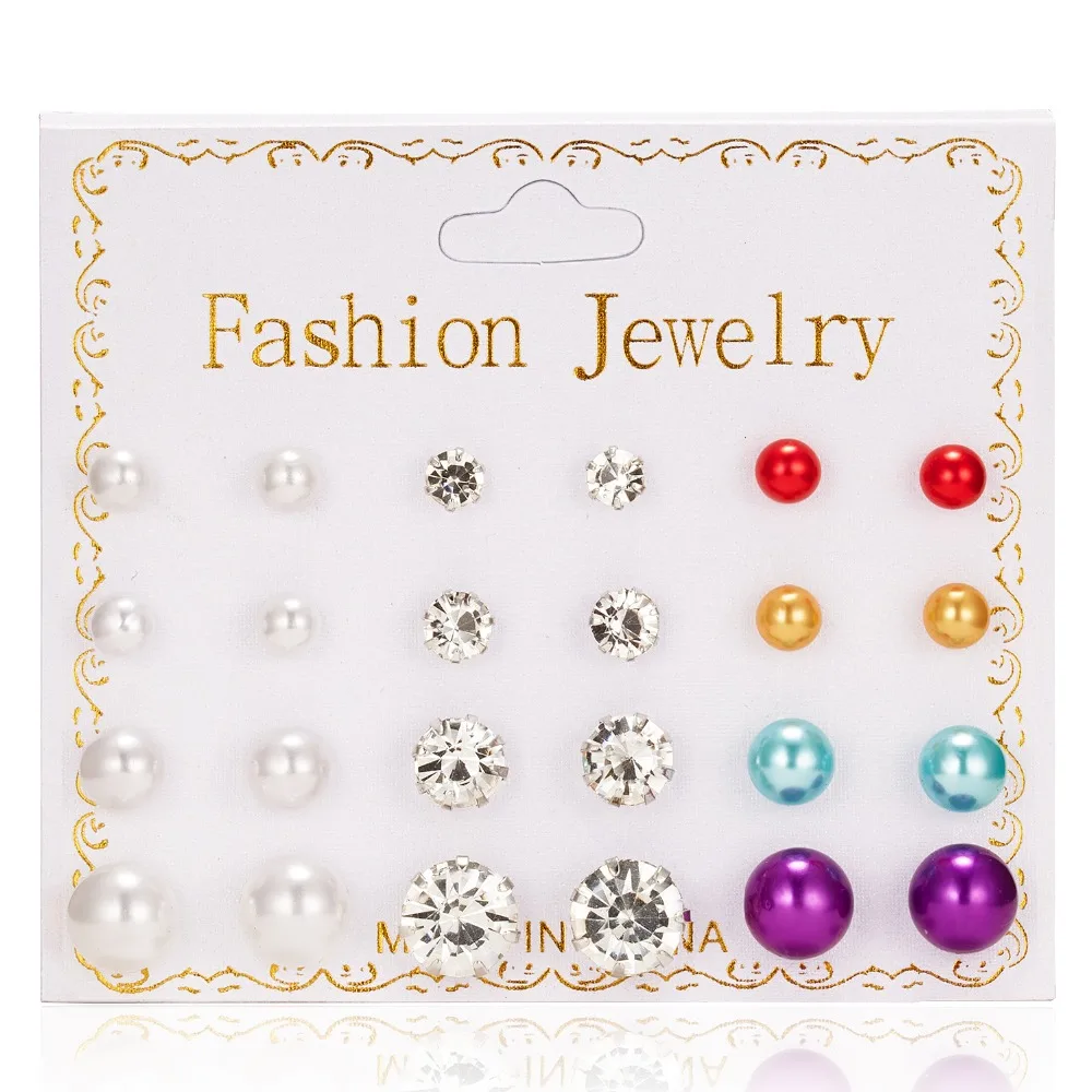 Belleper New Design Tassel Earring Sets Women Geometric Bohemian Gold Flower Long Tassel Earring Set Fashion Wedding Jewelry