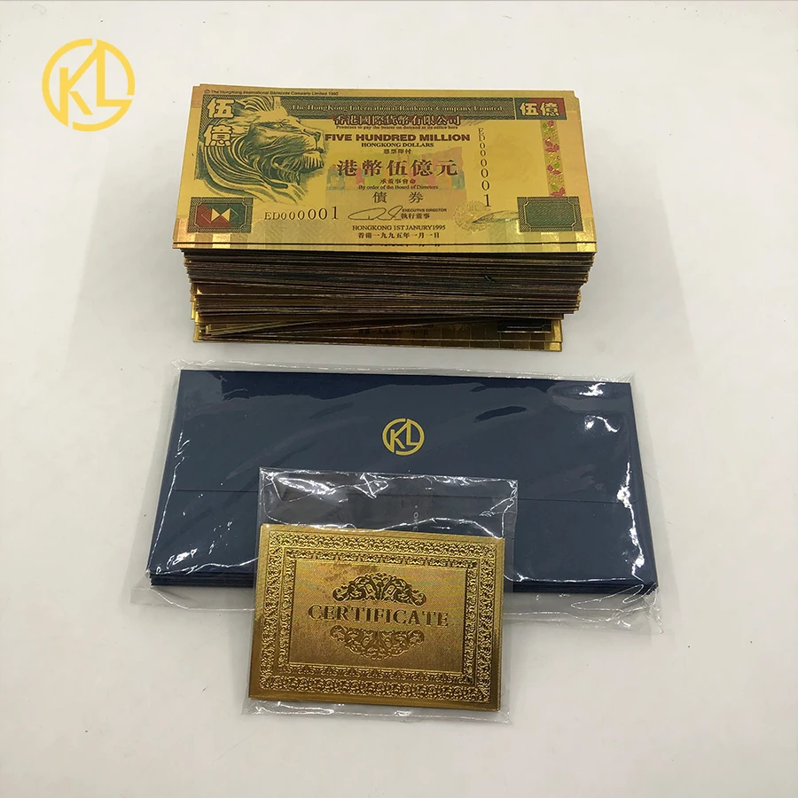 Банкнота китайская Золотая львиная 100 шт./лот в китайском стиле пятьсот миллионов