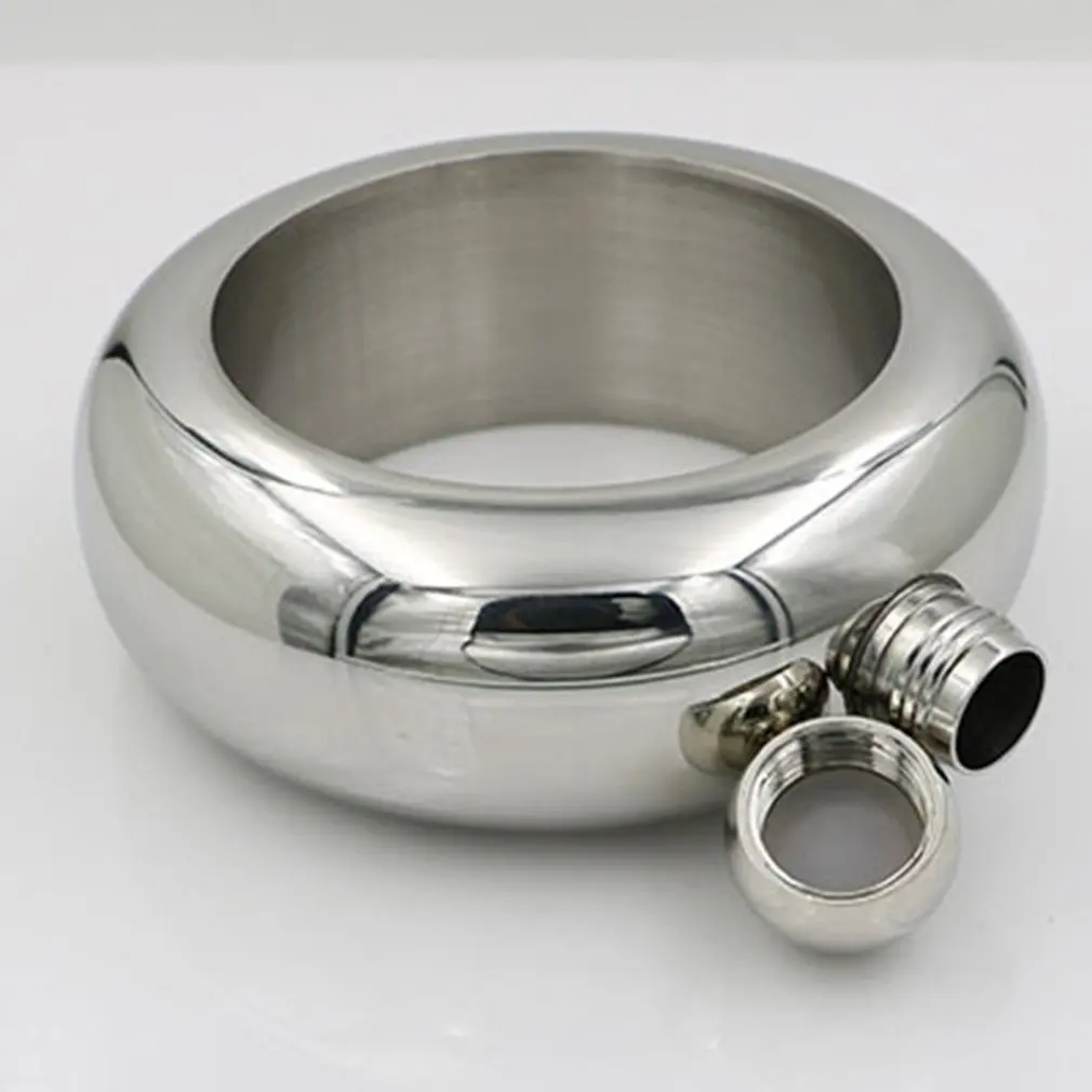 Mini Bracelet Wine Bottle With Funnel Whiskey Vodka Alcohol Container Pot Stainless Steel Bracelet Wine Hip Flask Christmas Gift