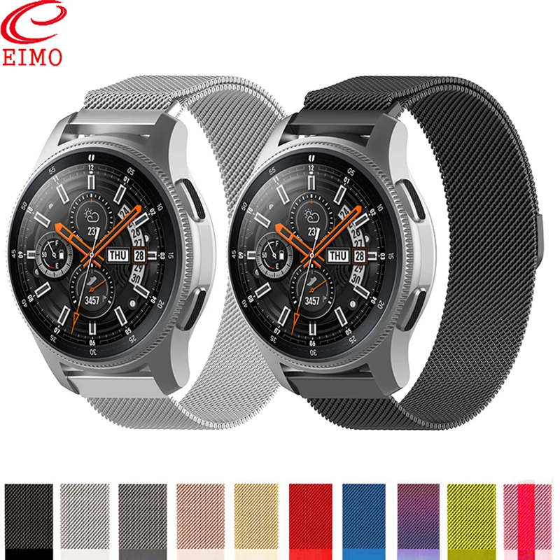 Galaxy watch 46 мм для samsung gear S3 frontie active 2 42 мм S2 ticwatch c2 hauwei часы gt amazfit ремешок Bip 20 мм 22 мм браслет