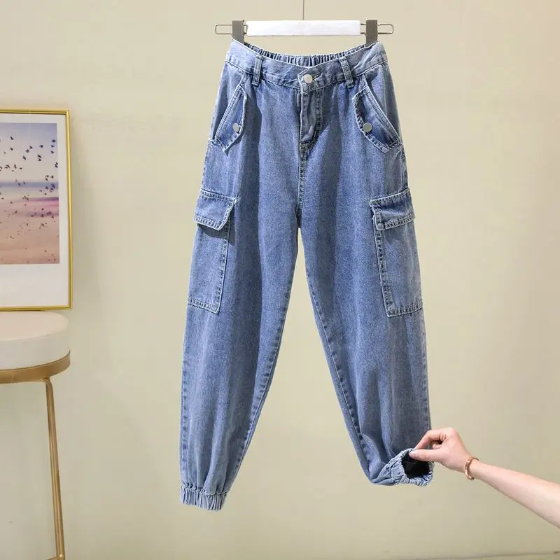 Женский костюм из двух предметов в Корейском стиле контрастный полосатый свитер