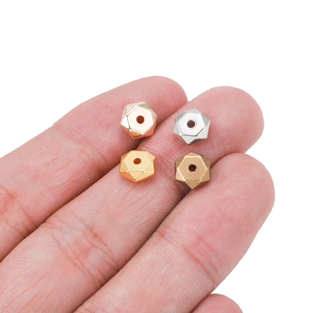 

200pcs/lot Flat Round CCB Plastic Bead Spacers Loose Beads for Bracelet Necklace DIY Jewelry Making Finding Accessories
