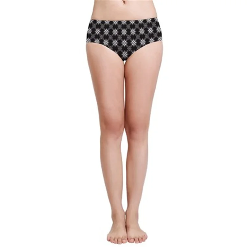 

Sexy Underwear Women Seamless Cotton Panties Breathable Skull Print Low-Waist Lift Female Briefs lenceria sensual mujer