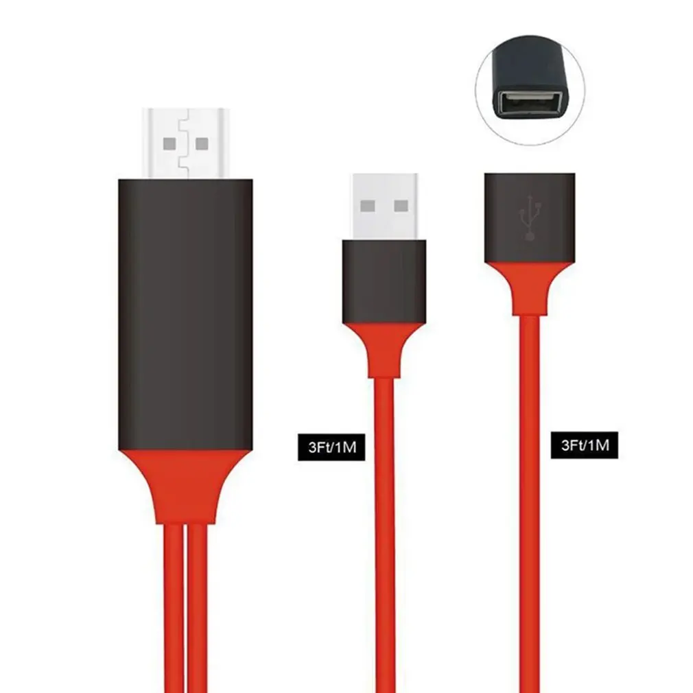 2 м 8 Pin к HDMI HDTV av кабель адаптер Lightning для устройства IPhone IPad IOS системы мобильный