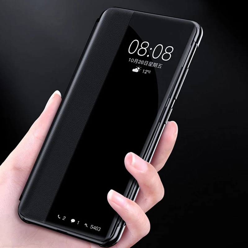 Чехол на huawei P30 Pro P20 Lite Light P10 Plus откидной смарт окно кожаный чехол бампер для mate 20 10