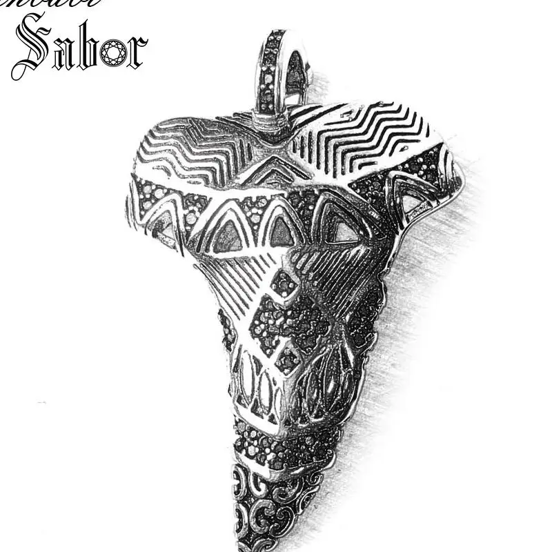 Кулон маори зуб акулы серебристый цвет для женщин и мужчин подарок брелок кулон