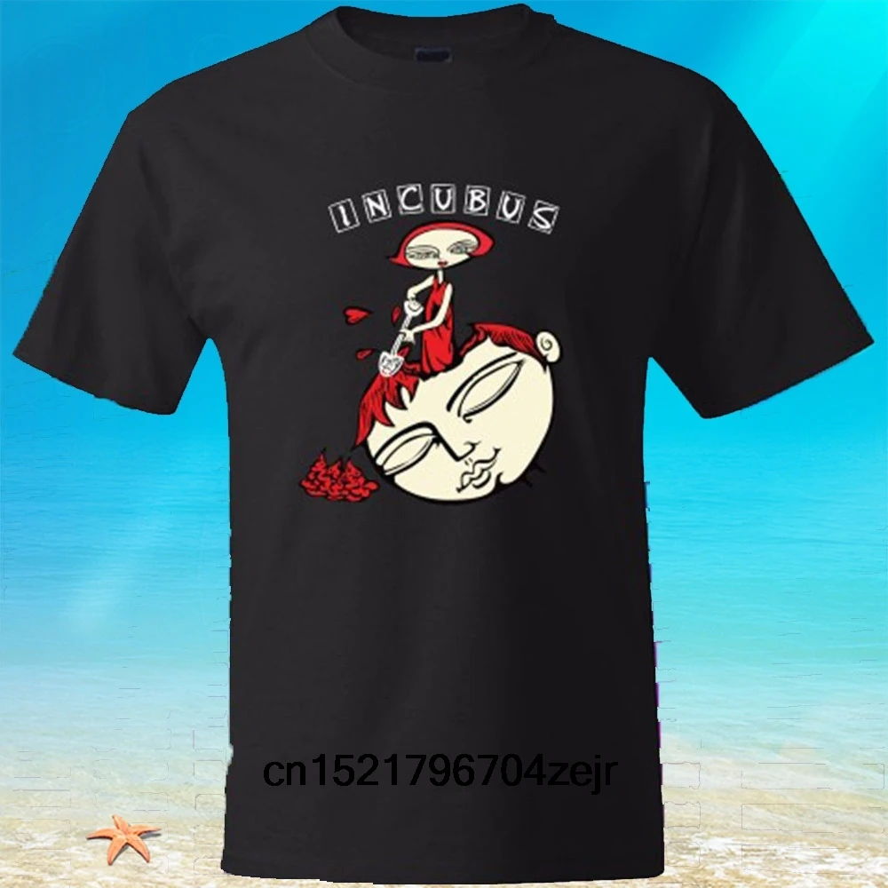 Men T shirt Details About INCUBUS Rock Band Black and Fashion New funny t-shirt novelty tshirt women |