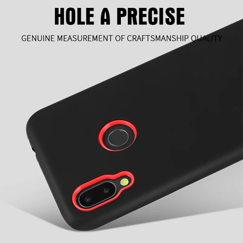 Для Redmi Note 7 Чехол мягкая защитная оболочка из силикона задняя крышка для телефона