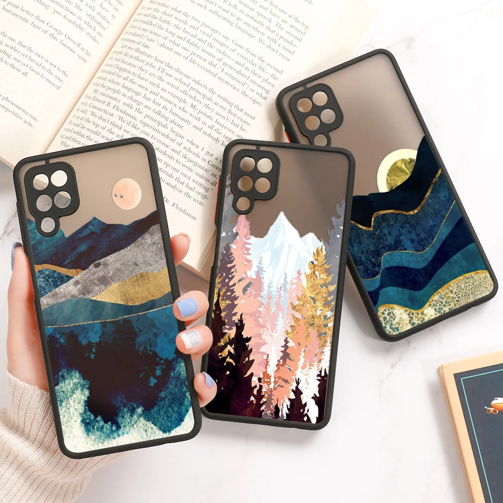 realme 8 pro case painted landscape protection cover for oppo realme8 pro 8i gt neo c12 c25 c21 c21y c25y c15 c11 c20 case coque free global shipping