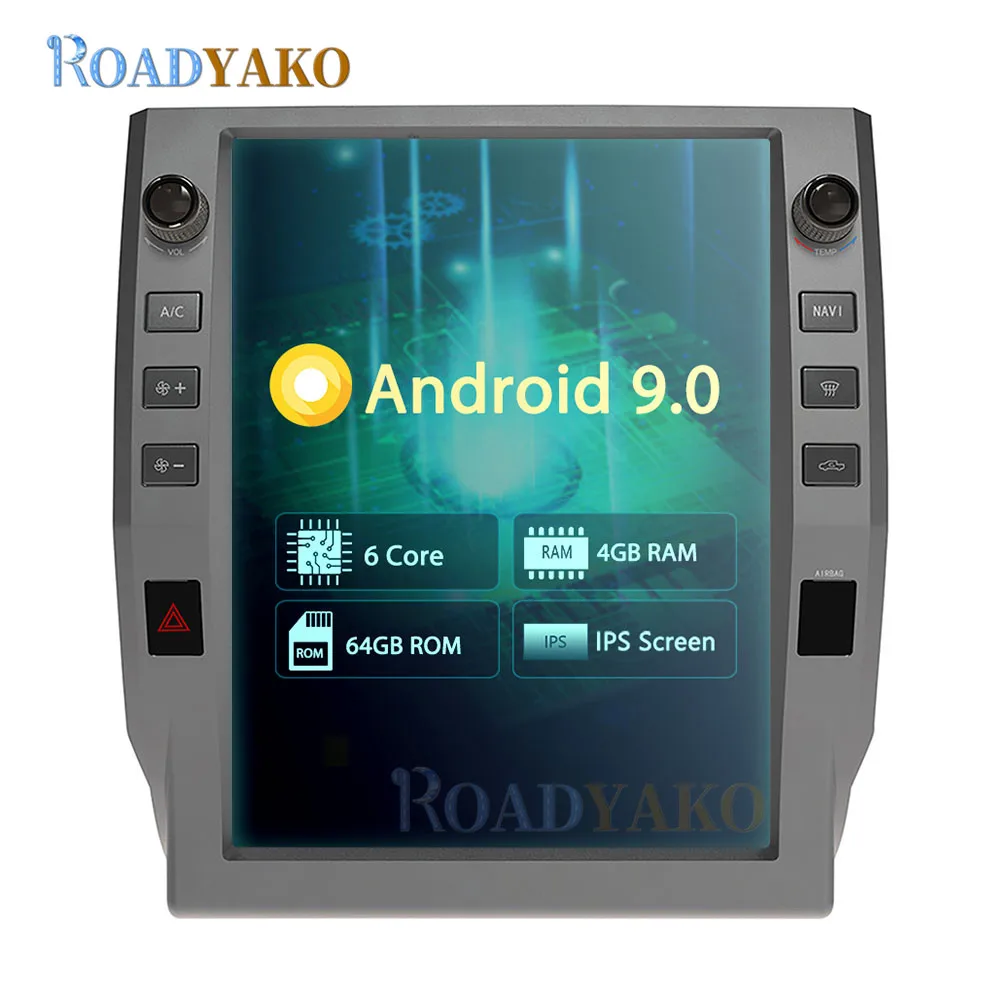

12.1Inch Tesla Style Android Car Radio GPS Navigation For Toyota Tundra 2014 2015 2016 2017 2018 Stereo Auto Multimedia player