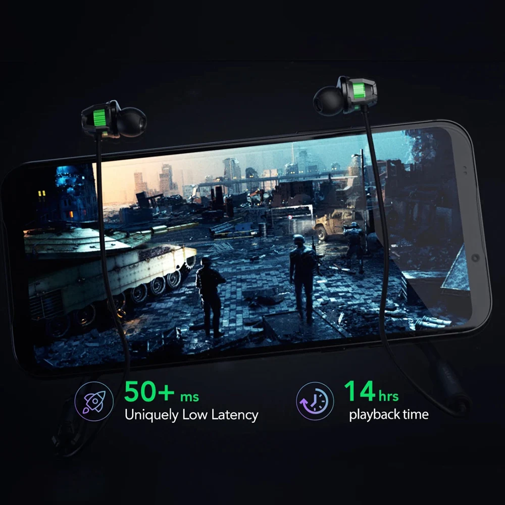 

Original Black Shark Bluetooth earphones Earbuds Gaming Headset with RGB Lights Earphones 2 HiFi Sound