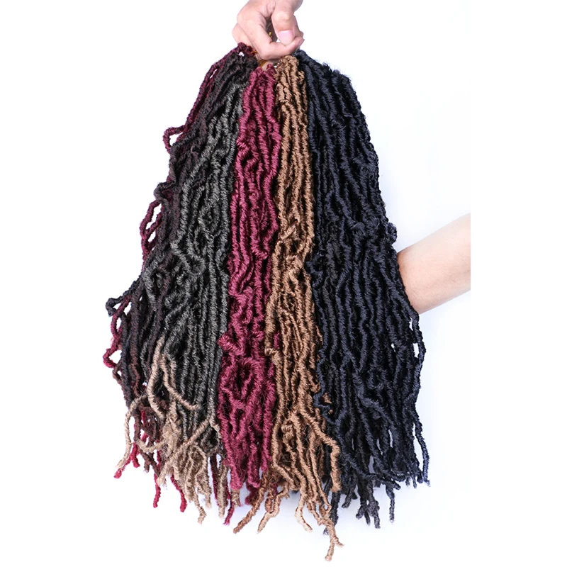 Bobbi Boss Nu Locs вязаные крючком волосы богиня Faux Curly коса Омбре вязание мягкий
