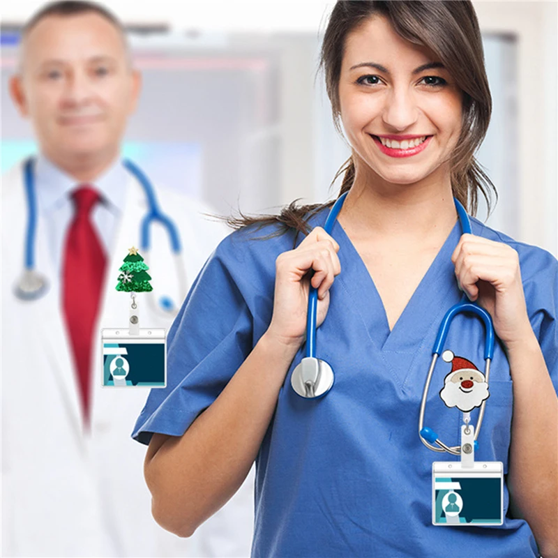 Значок в виде доктора значок зажим для студентов Рождественский выдвижной