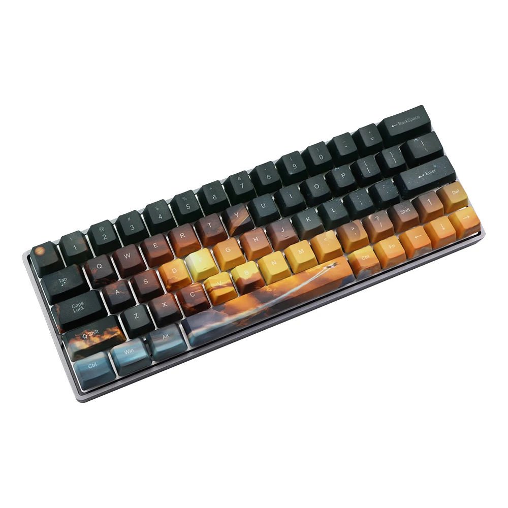 Клавиатура с сублимационной печатью pbt Keycap OEM Set Mechanische Toetsenbord keycap Voor GH60