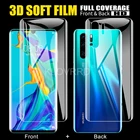 Передняя + задняя Гидрогелевая пленка-наклейка для Huawei Nova 5i 5 5T Honor 9X Pro 20 20i Mate 30 Lite P20 2019 полная защита экрана