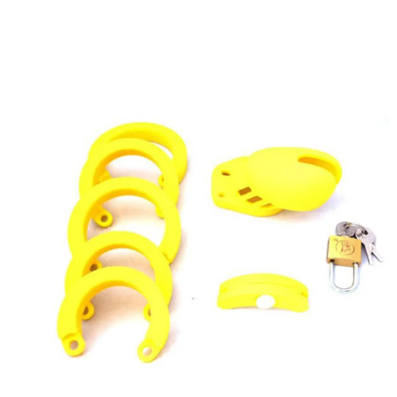 Лучшее качество 100% силиконовая клетка для пениса Блокировка ощущение кожи птицы