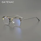 Оправа для очков Мужская и женская из чистого титана, прямоугольные Рецептурные очки для близорукости, роскошная японская оправа, 2022