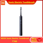 Электрическая зубная щетка XIAOMI MIJIA T700, умная ультразвуковая зубная щетка для отбеливания зубов со светодиодным экраном, беспроводная зубная щетка с быстрой зарядкой