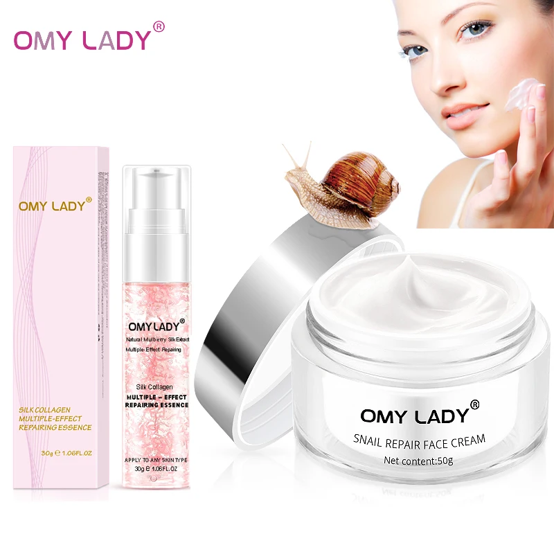 Крем для лица OMY LADY Snail отбеливающий крем морщин укрепляющий уход за кожей +