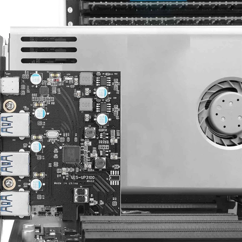 Плата расширения PCI E на USB3.0 + Type C (плата PCIe) 3 порта с Суперскоростной USB 0 плата для