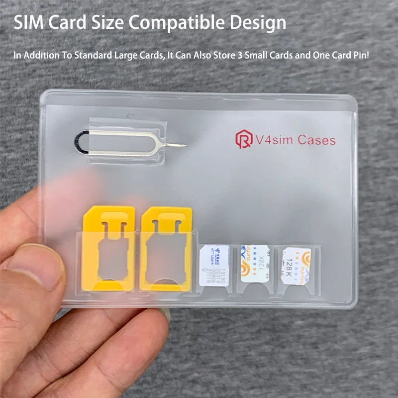 portable sim micro pin nano memory card storage bag box sim card protector holder free global shipping