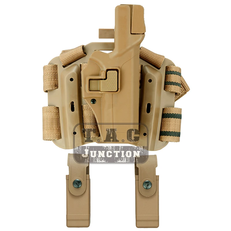 

Tactical Serpa Concealment Level 3 Retention Auto Lock Duty Right Hand Drop Leg Thigh Pistol Holster For Glock 17 19 22 23 31 32