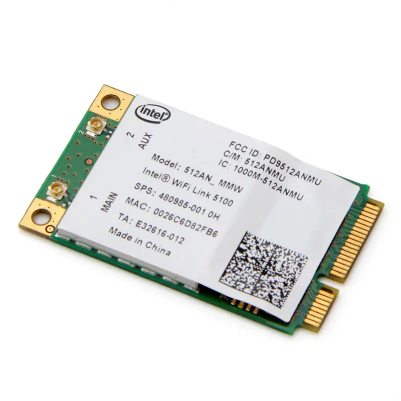 Беспроводная сетевая карта Intel 5100AN mini PCI-E полностью Высокий/полувысокий