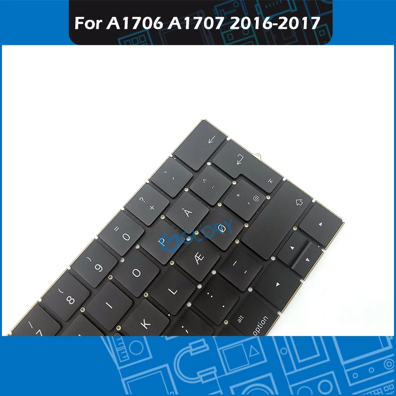 Сменная Клавиатура для ноутбука A1706 A1707 датская раскладка DK Macbook Pro Retina 13 15 дюймов