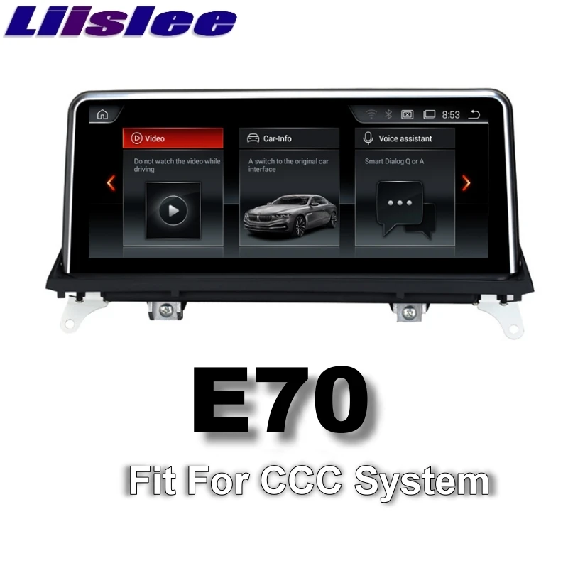 LiisLee Автомобильный мультимедийный GPS аудио Hi Fi Радио стерео для BMW X5 E70 2007 ~ 2010