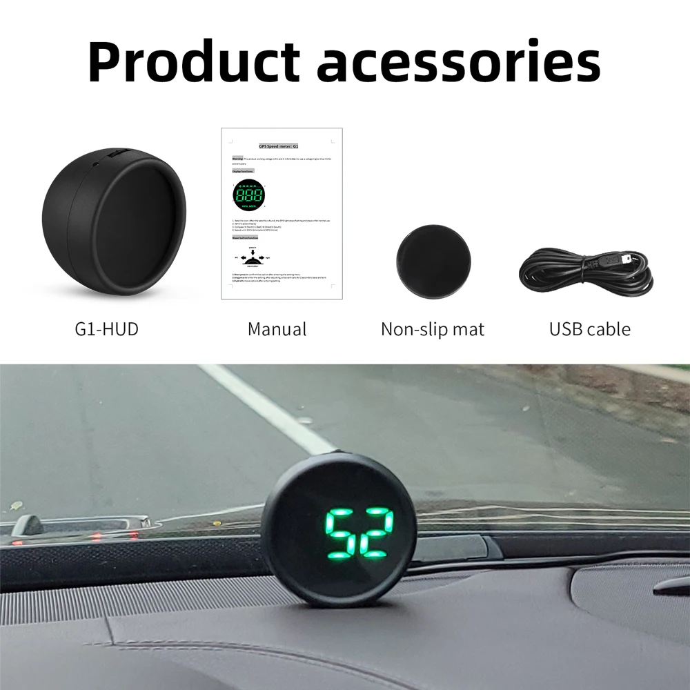 

GPS ometer 4,5 "H1 HUD ) KMH