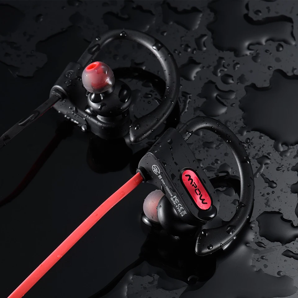 Mpow пламя Bluetooth наушники IPX7 водонепроницаемые беспроводные наушники-вкладыши HiFi стерео спортивные наушники с микрофоном чехол для переноски