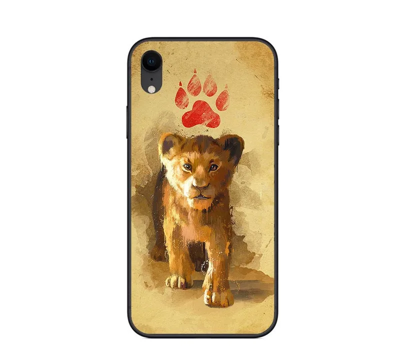 TPU Мягкий силиконовый чехол для телефона Lion King Simba из ТПУ для Apple iPhone 8 7 6 6S Plus X XS MAX 5 5S SE XR чехол Coque Capa - Цвет: TPU