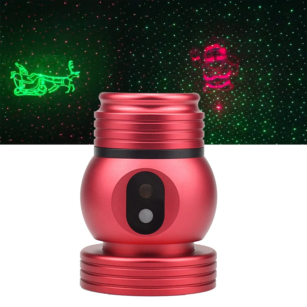 Rechargeable Christmas Pattern Animation Laser Light RG 150mw mini Laser Projector Dj Laser Show Stage Light for Home Decoration