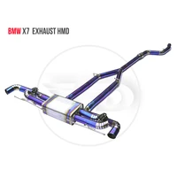 titanium alloy exhaust manifold downpipe is suitable for bmw x5 x6 x7 g05 g06 g07 muffler for cars accessories
