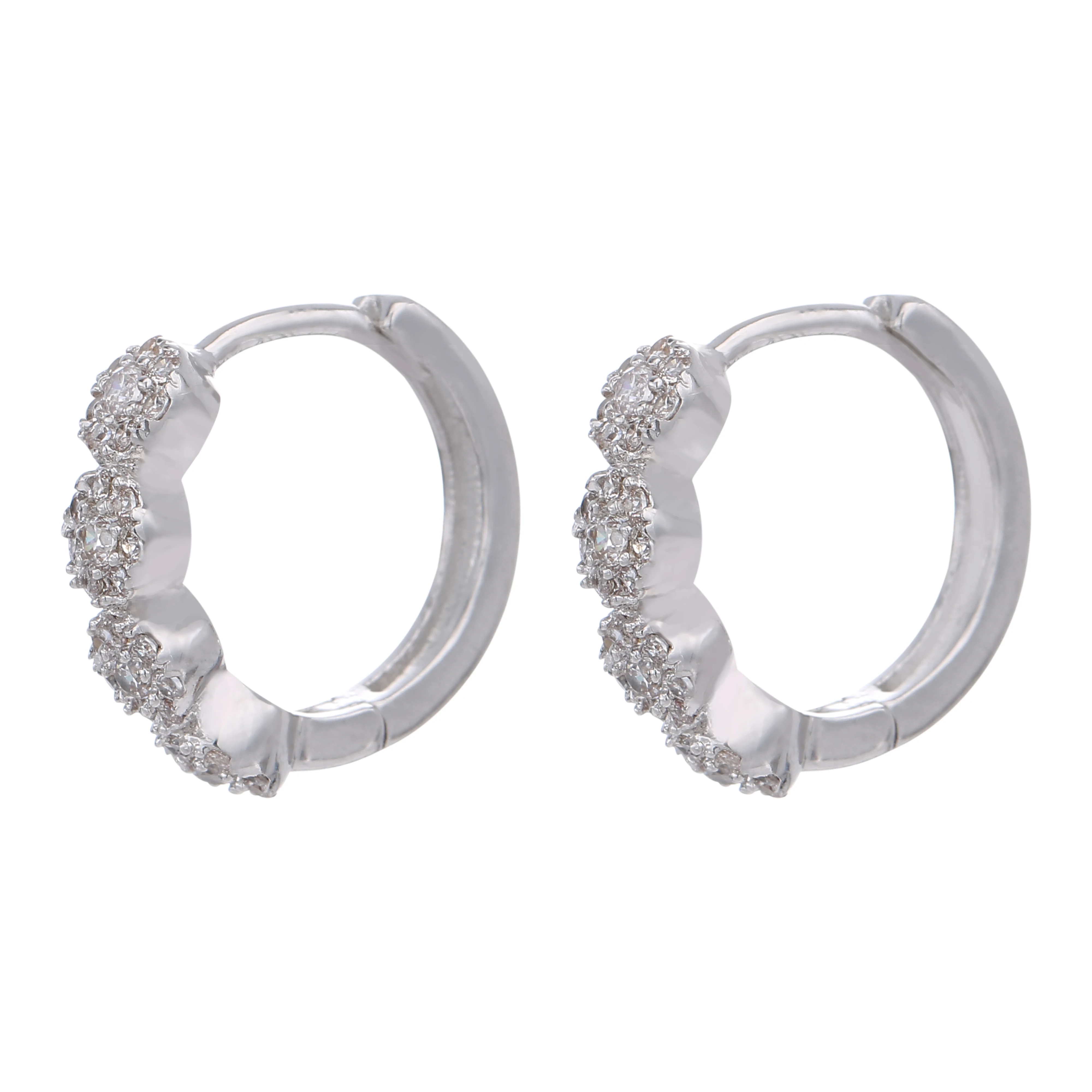 

L'amour&ma New Trendy Small Hoop Earring Simple Style Crystal Earring For Women Fashion Jewelry Gifts Party Wedding Engagement