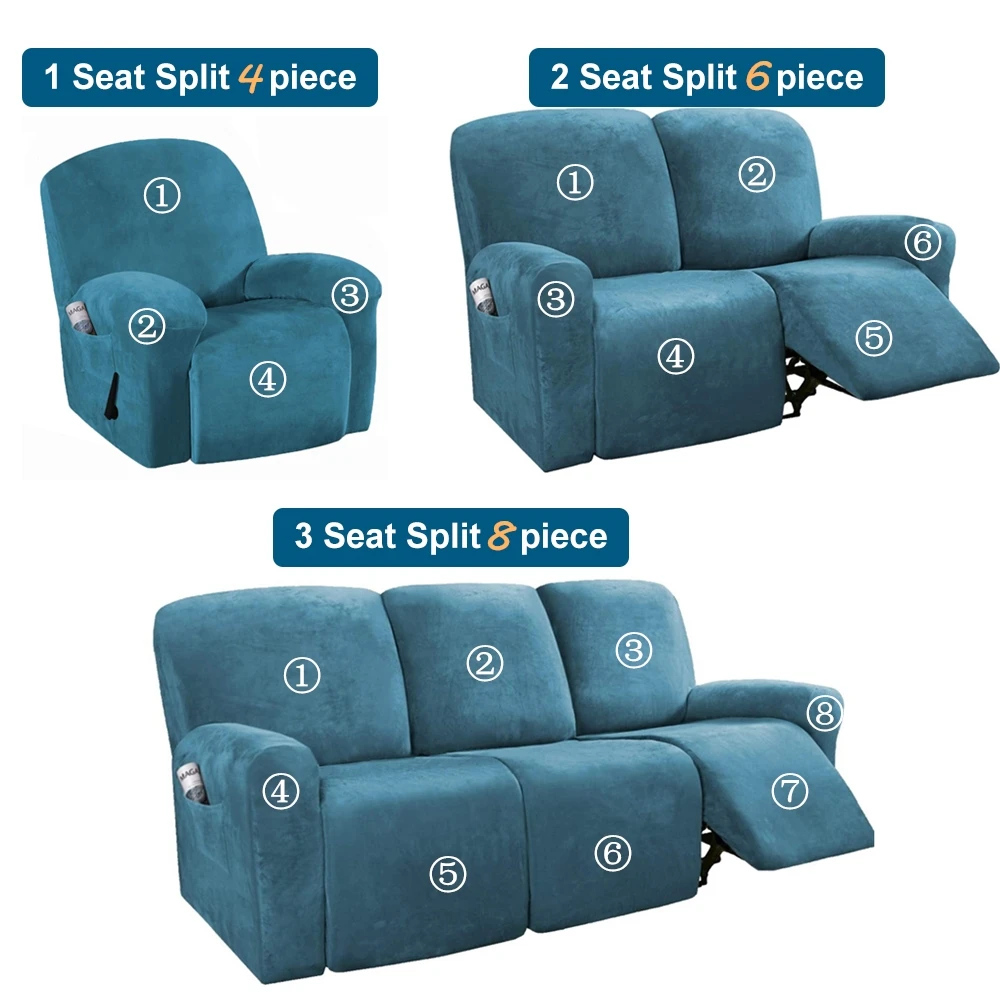 Растягивающиеся бархатные колготы для 1 2 3 Seater все включено эластичные кресло