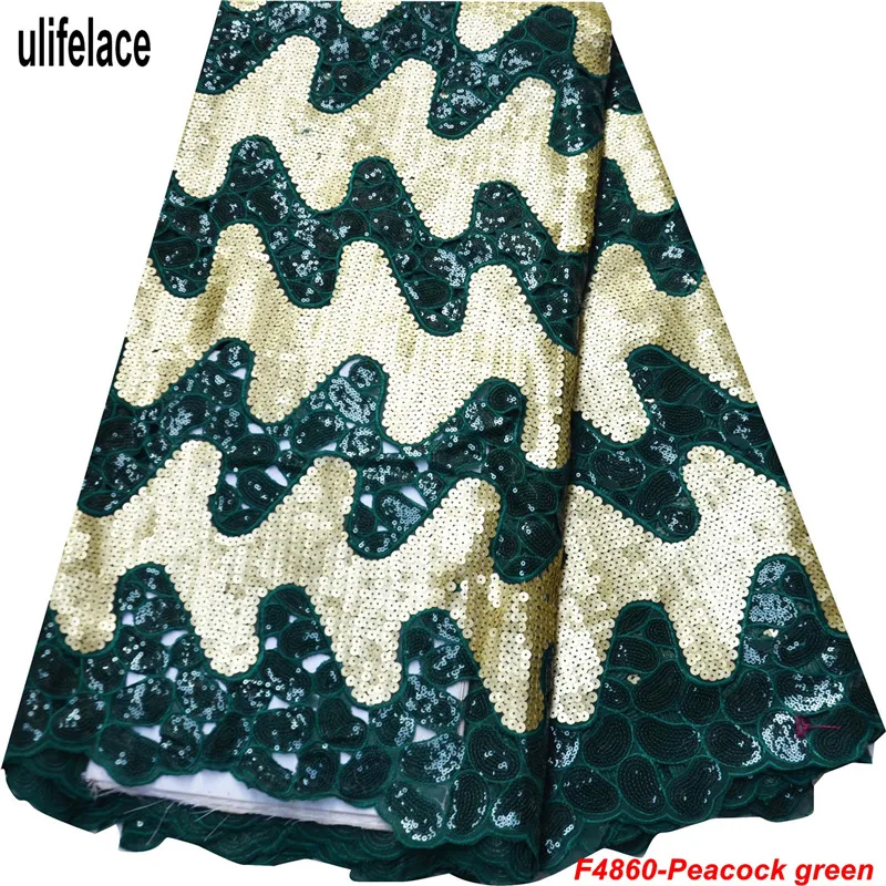 African Organza Lace Fabric 2019 High Quality Hand cut Double Mesh With Royal blue Sequins Net lace dresses F4 860|african organza lace|organza