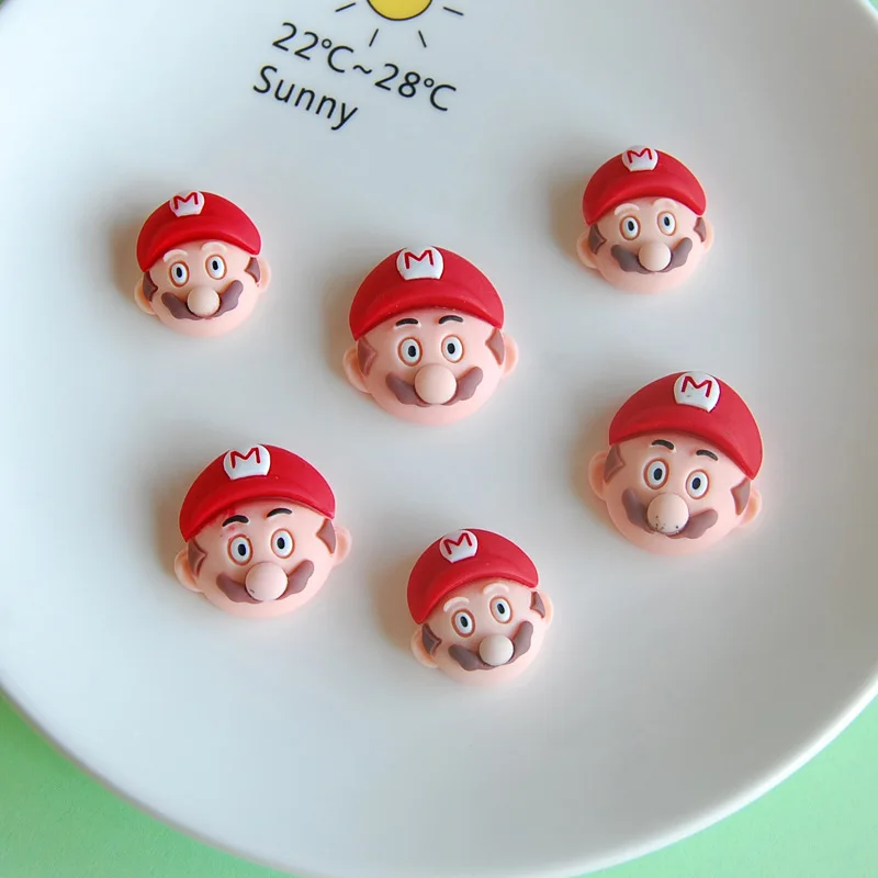 10 шт./лот кабошон из смолы с плоской задней поверхностью чехол для телефона