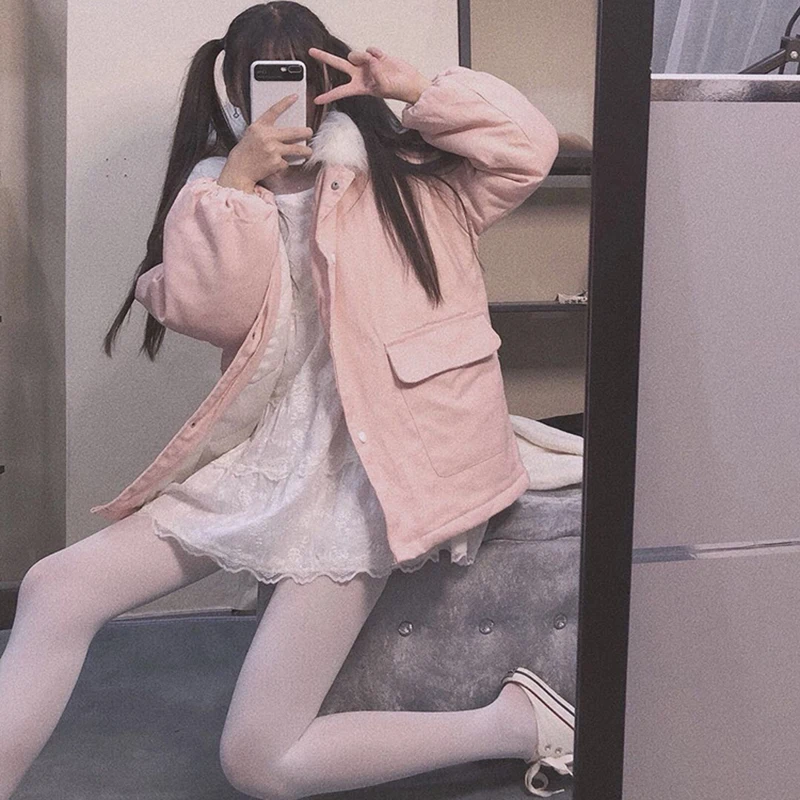 

2020 Women New Winter Bread Clothing Thickened JacketKorean Version of Loose Cotton Clothing Cotton Padded Jacket Ins X93