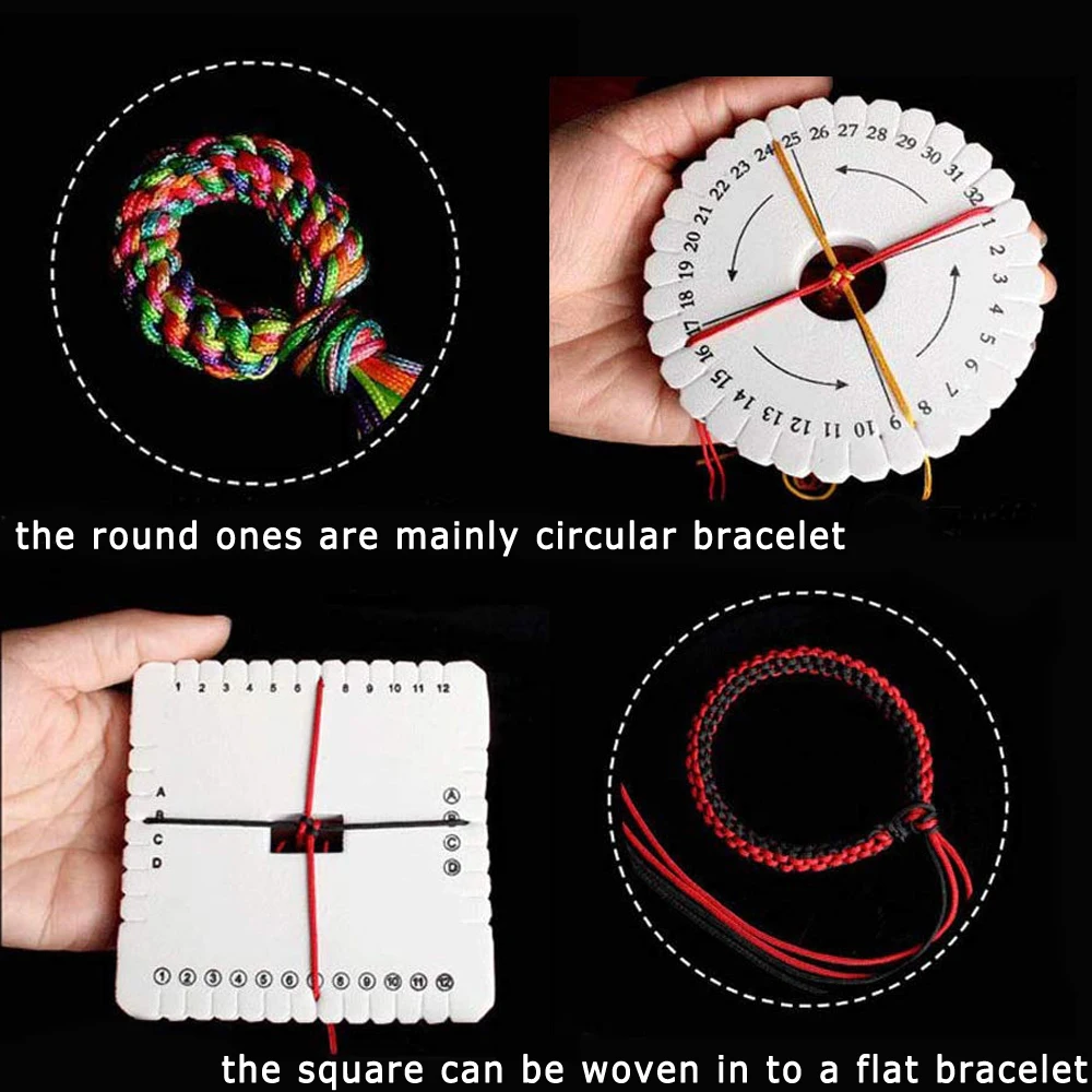 2 4 шт./компл. Kumihimo шнур для бисероплетения диск нить сделай сам Плетеный