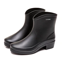 korean new womens shoes casual rain boots autumn and winter short tube water shoes rubber boots