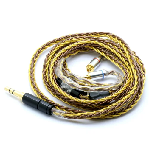 RTC1182 1,2 M 1,0 мм x 8 Core HIFI посеребренный обновленный кабель 3,5/2,5 Разъем MMCX/2Pin разъем для улучшения глубины саундстажа и присутствия - Цвет: RTC1182