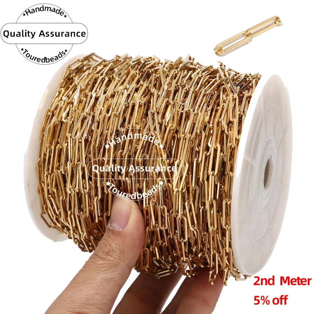 Золотистые роликовые Кабельные цепи из нержавеющей стали плоская проволока