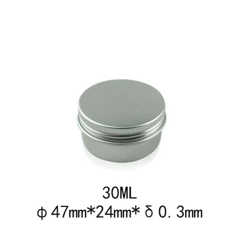 Металлические алюминиевые пустые косметические контейнеры 30 мл банка для свечей