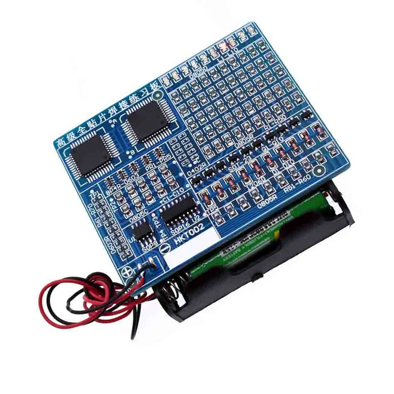 

1pc SMD Component Welding Practice Board Soldering DIY Kit Resitor Diode Transistor By start Learning Electronic