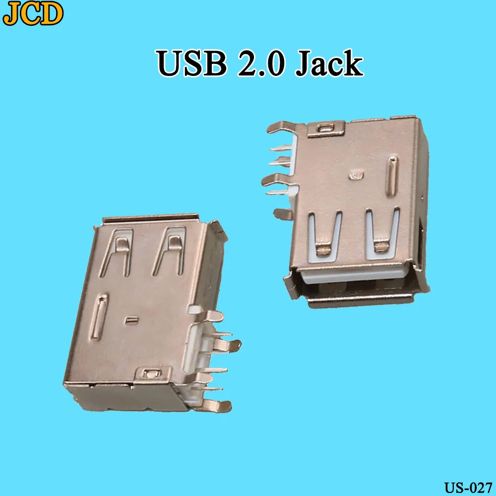 JCD 1 шт./лот usb type-A Female PCB Mount Socket Разъем высокое качество вертикальный Usb A Jack разъем