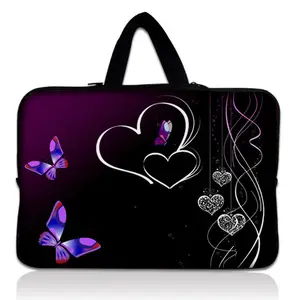 purple love 11 6 13 3 15 6 14 17 3 notebook sleeve support diy custom portable bag laptop case for xiaomihp lenovoasus free global shipping