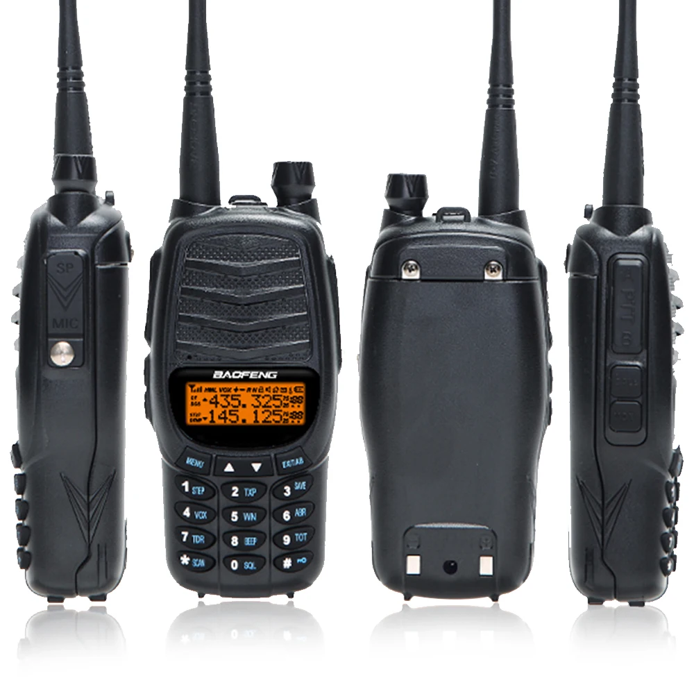 Новый 2 предмета BAOFENG UV-X10 10 Вт Мощный двойной PTT двухдиапазонный УКВ/UHF зарядка